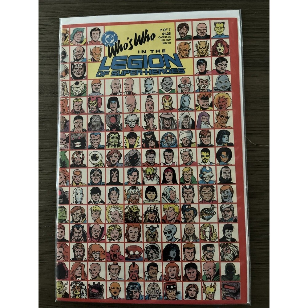 Who’s Who In The Legion Of Super-Heroes 7 Of 7 Nov 88 DC Comics RARE